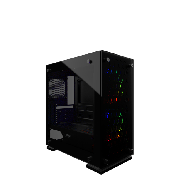 M.RED Boitier Solar Gun RGB Noir - Boîtier PC M.RED - Cybertek.fr - 0