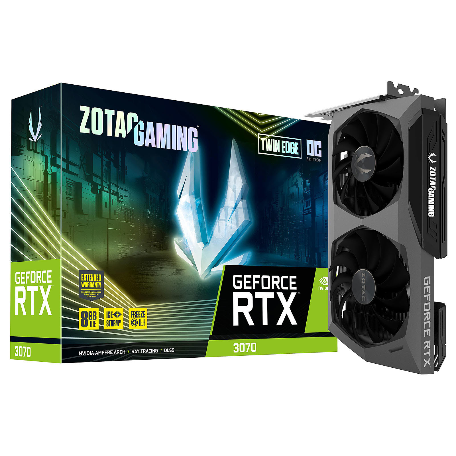 ZOTAC RTX 3070 TWIN EDGE OC LHR  - Carte graphique ZOTAC - 0