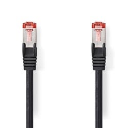 Connectique réseau Nedis Cable RJ45 male/male - CAT6 S/FTP - Noir - 2m Cybertek