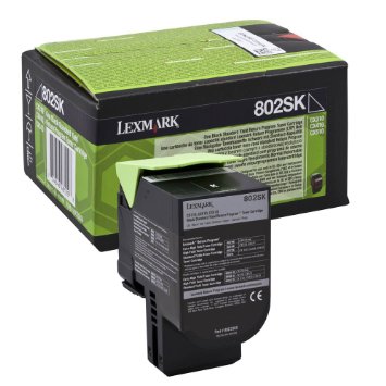 Toner Noir 802SK - 80C2SK0  pour imprimante Laser Lexmark - 0