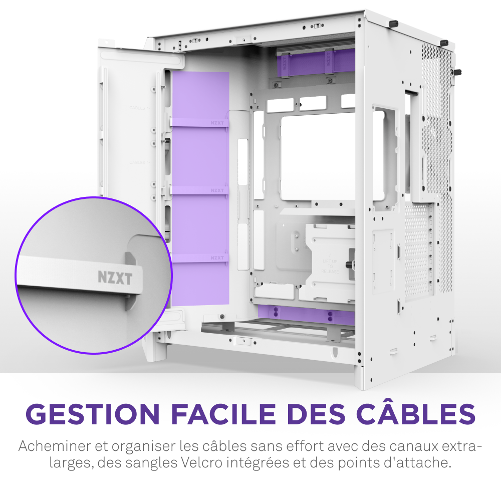 NZXT H9 Flow RGB Blanc Blanc - Boîtier PC NZXT - Cybertek.fr - 12