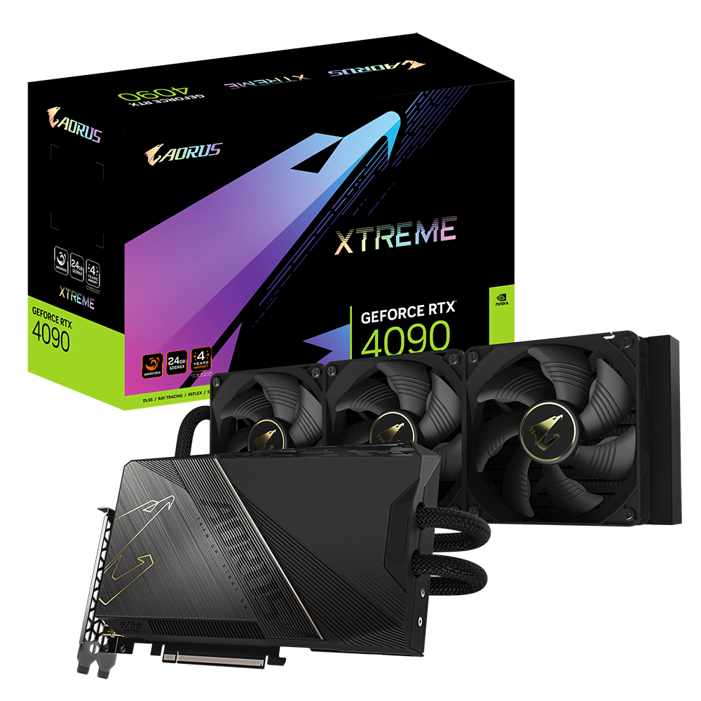 Gigabyte AORUS GeForce RTX 4090 XTREME WATERFORCE 24G - Carte graphique - 0