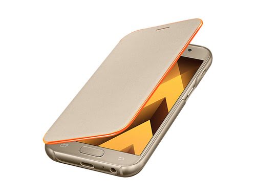 Neon Flip cover  Or pour Samsung A3 2017 - Accessoire téléphonie Samsung - 3