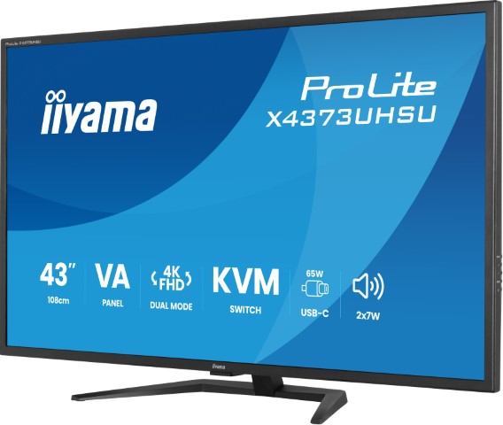 Iiyama 43 pouces  X4373UHSU-B2 - Ecran PC Iiyama - Cybertek.fr - 2
