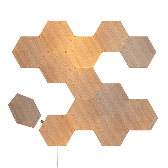 Nanoleaf Elements Hexagons Starter Kit - 13 pièces  (NL52-K-3002HB-13PK) - Achat / Vente Objet connecté / Domotique sur Cybertek.fr - 0