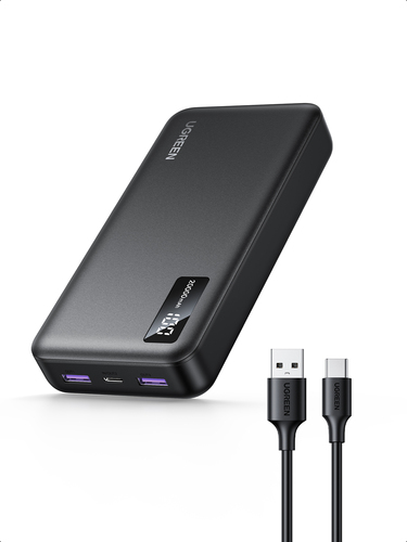 Batterie externe USB-C+2xUSB-A/20000mAh/20W/Noir - 2