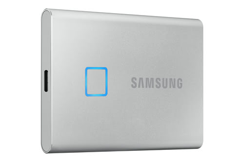 Samsung Portable T7 Touch 500Go USB3.2 Gen.2 Silver (MU-PC500S/WW) - Achat / Vente Disque SSD externe sur Cybertek.fr - 1