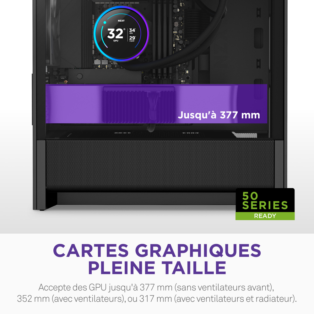 NZXT H3 Flow Noir Noir - Boîtier PC NZXT - Cybertek.fr - 5