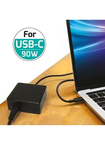 CHARGEUR POUR ORDINATEUR USB TYPE-C  90W MAX - Port - 3