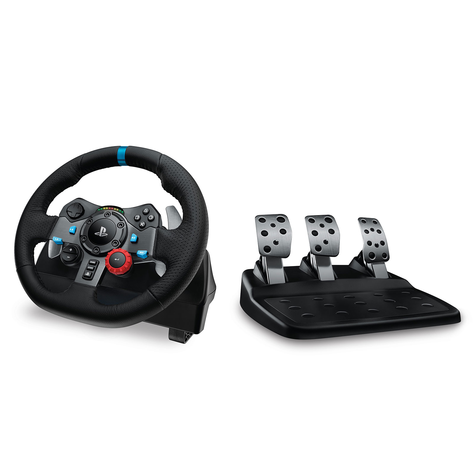 Logitech  Volant G29 Driving Force (PlayStation 3/4 & PC) (941-000112) - Achat / Vente Base de volant Simracing sur Cybertek.fr - 0