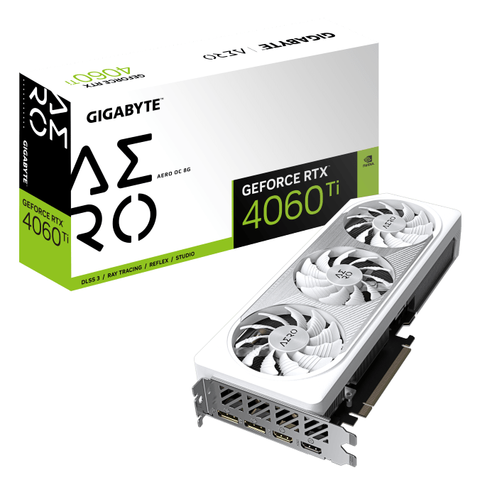 Gigabyte GeForce RTX 4060 Ti AERO OC 8G - Carte graphique - 0