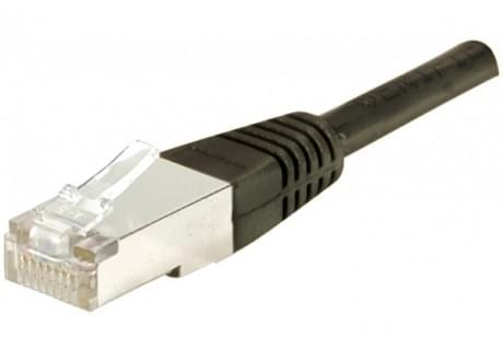 Patch RJ45 cat6 FTP 15cm Noir - Connectique réseau - Cybertek.fr - 0