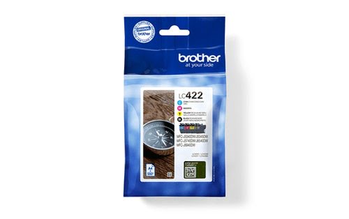 image produit Brother Pack LC422VAL (Noir/Cyan/Magenta/Jaune) Cybertek