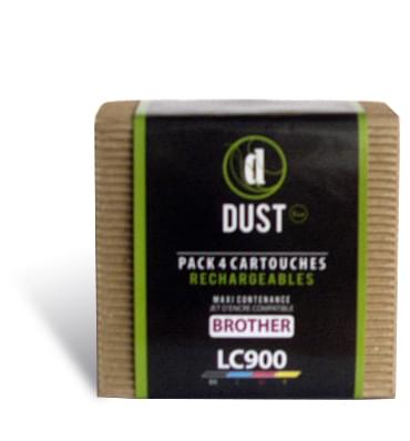 DUST Eco Pack 4 cart. rechargeables LC900 - Cybertek.fr - 0