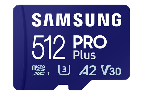 Carte mémoire Samsung PRO Plus - Micro SDXC 512Go V30