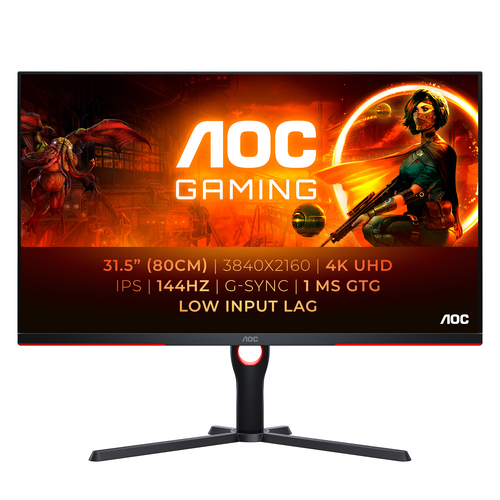 image produit AOC U32G3X/BK - 31.5" 4K 144Hz IPS Cybertek