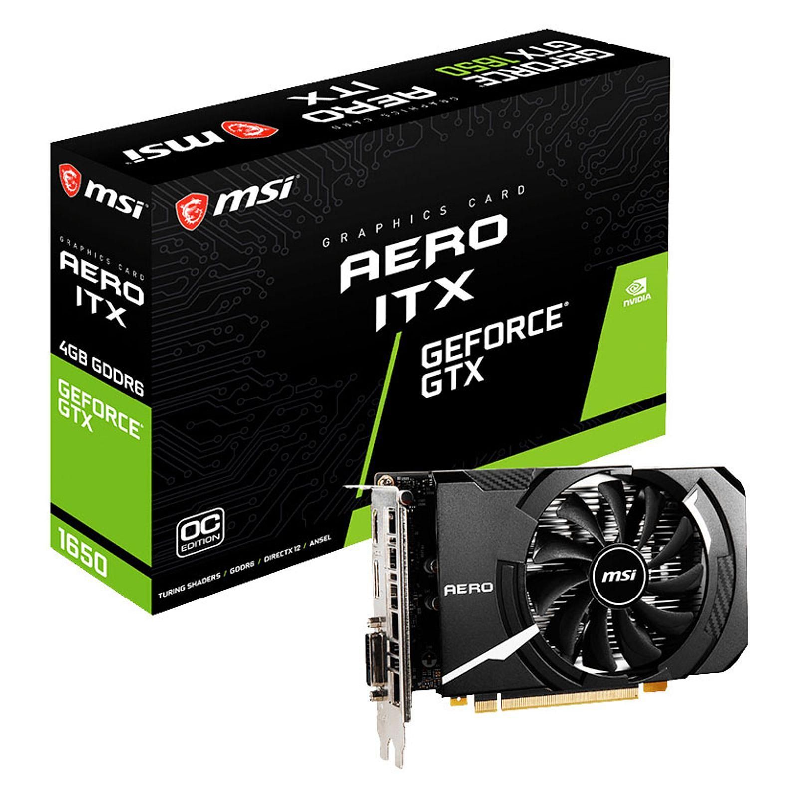 MSI GTX 1650 D6 AERO ITX OC  - Carte graphique MSI - Cybertek.fr - 0