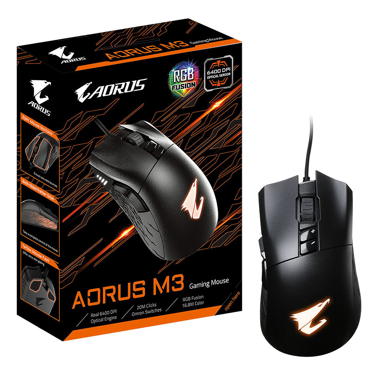 Gigabyte Aorus M3 - Souris PC Gigabyte - Cybertek.fr - 0