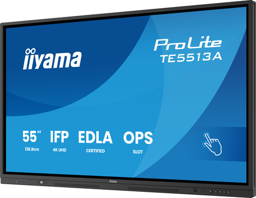 Iiyama TE8613A-B1AG - 85.6" 4K Tactile IPS 8ms Android 14 OS iiShare Wifi Bluetooth (TE8613A-B1AG) - Achat / Vente Affichage collaboratif sur Cybertek.fr - 4