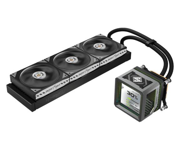ASRock STEEL LEGEND DARK 360 LCD - 360mm - Noir - Watercooling - 4