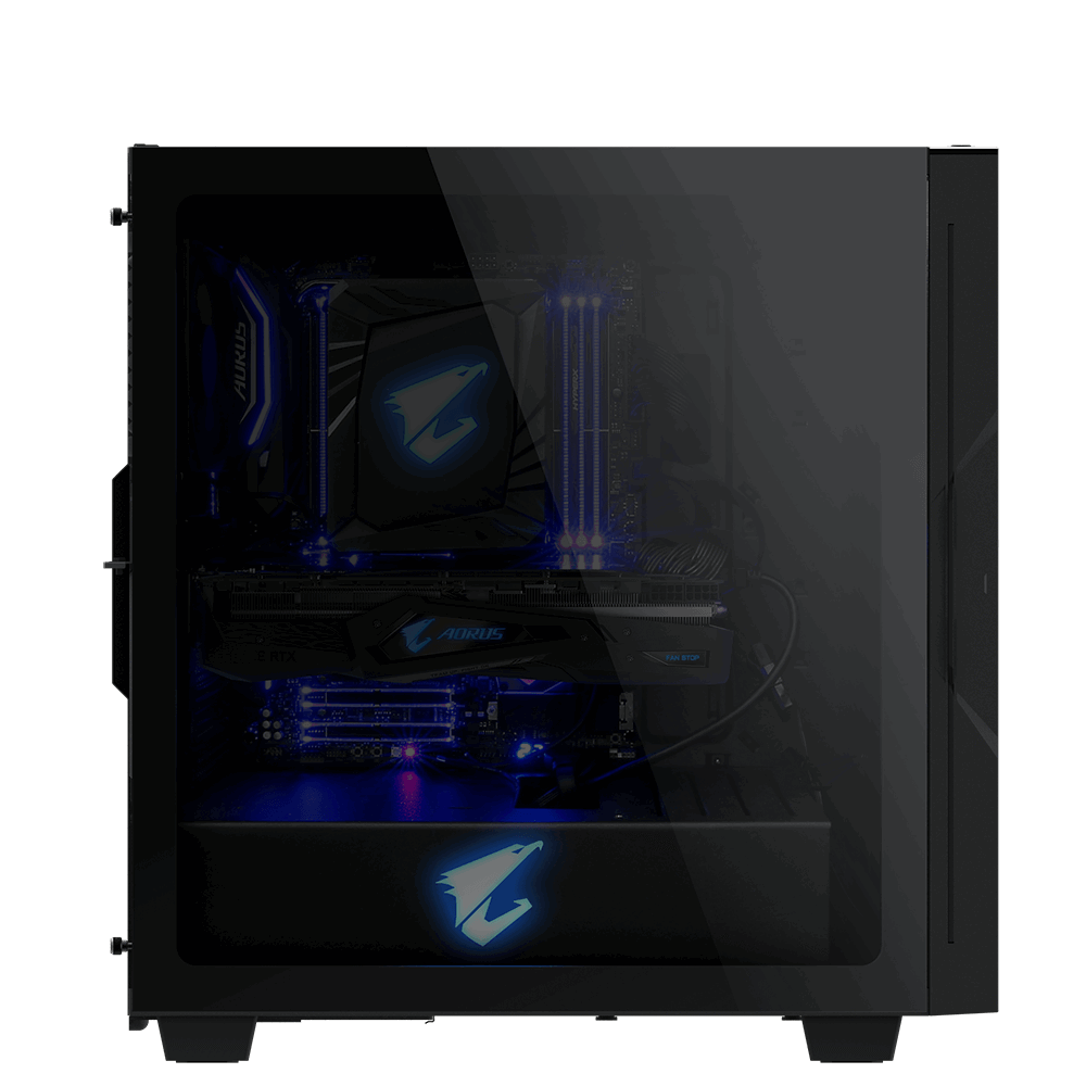 Gigabyte AORUS C300 GLASS Noir - Boîtier PC Gigabyte - Cybertek.fr - 1