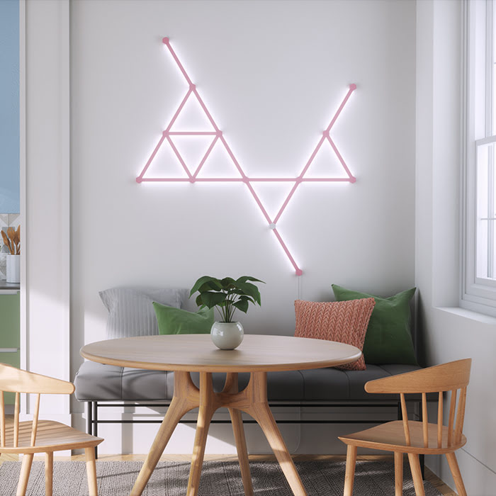 Nanoleaf Lines Skin Rose Mate - 9 pièces (NL59-0001PM-9PK) - Achat / Vente Objet connecté / Domotique sur Cybertek.fr - 6