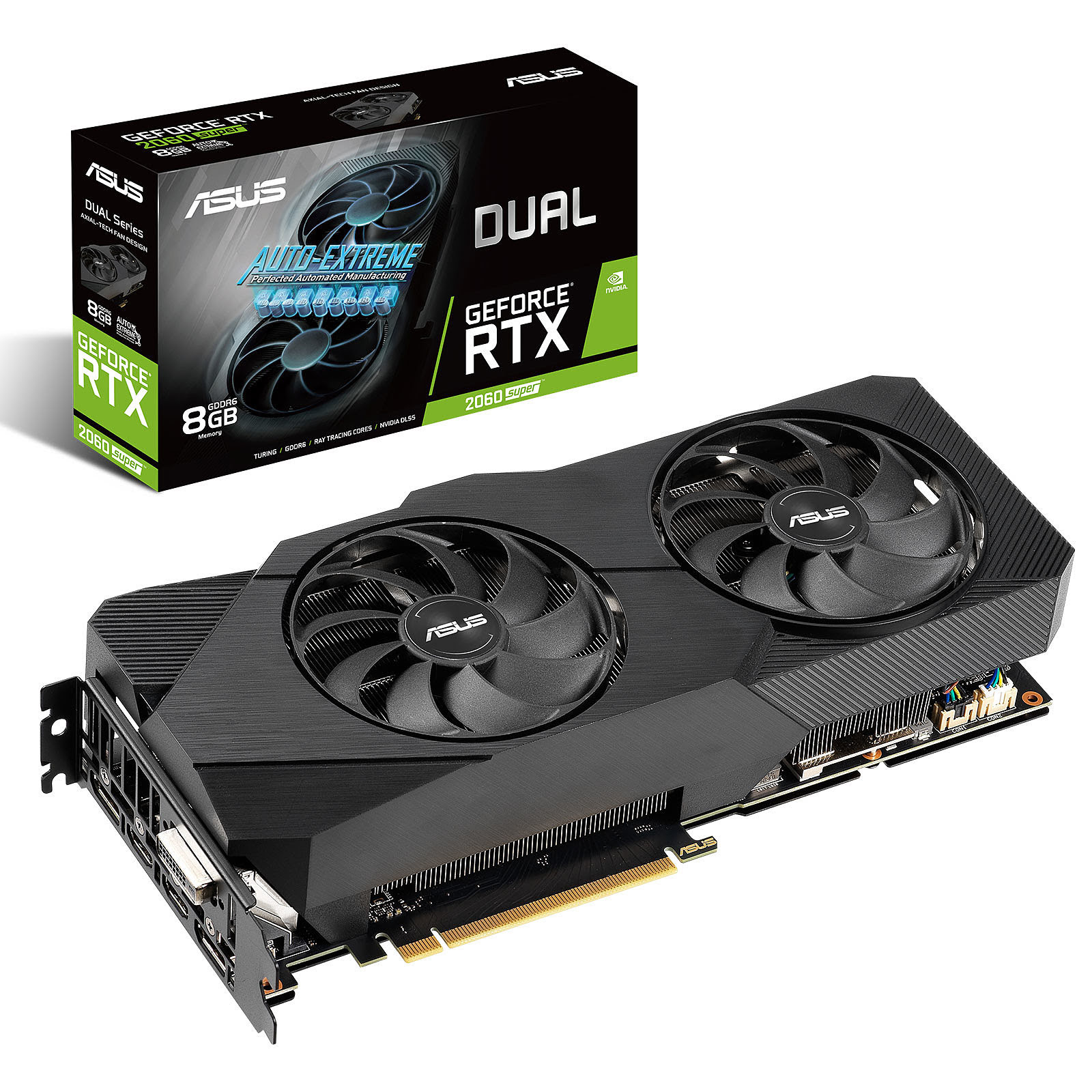 Asus DUAL-RTX2060S-8G-EVO  - Carte graphique Asus - Cybertek.fr - 0