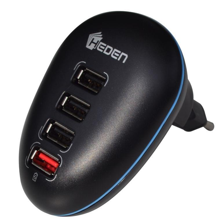 Chargeur prise murale 4 USB dont 1 super rapide - 0