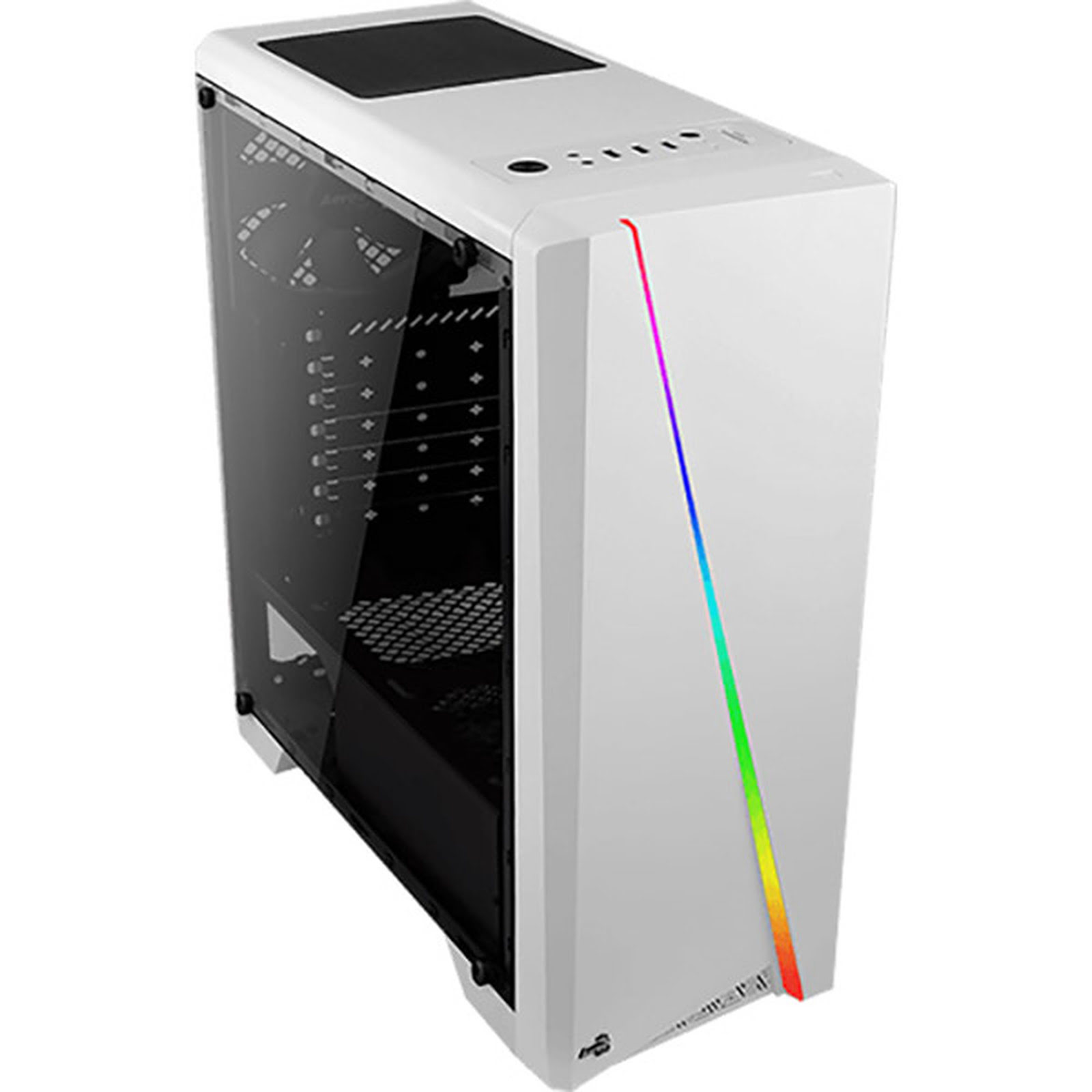 Aerocool Cylon RGB White Blanc - Boîtier PC Aerocool - Cybertek.fr - 4