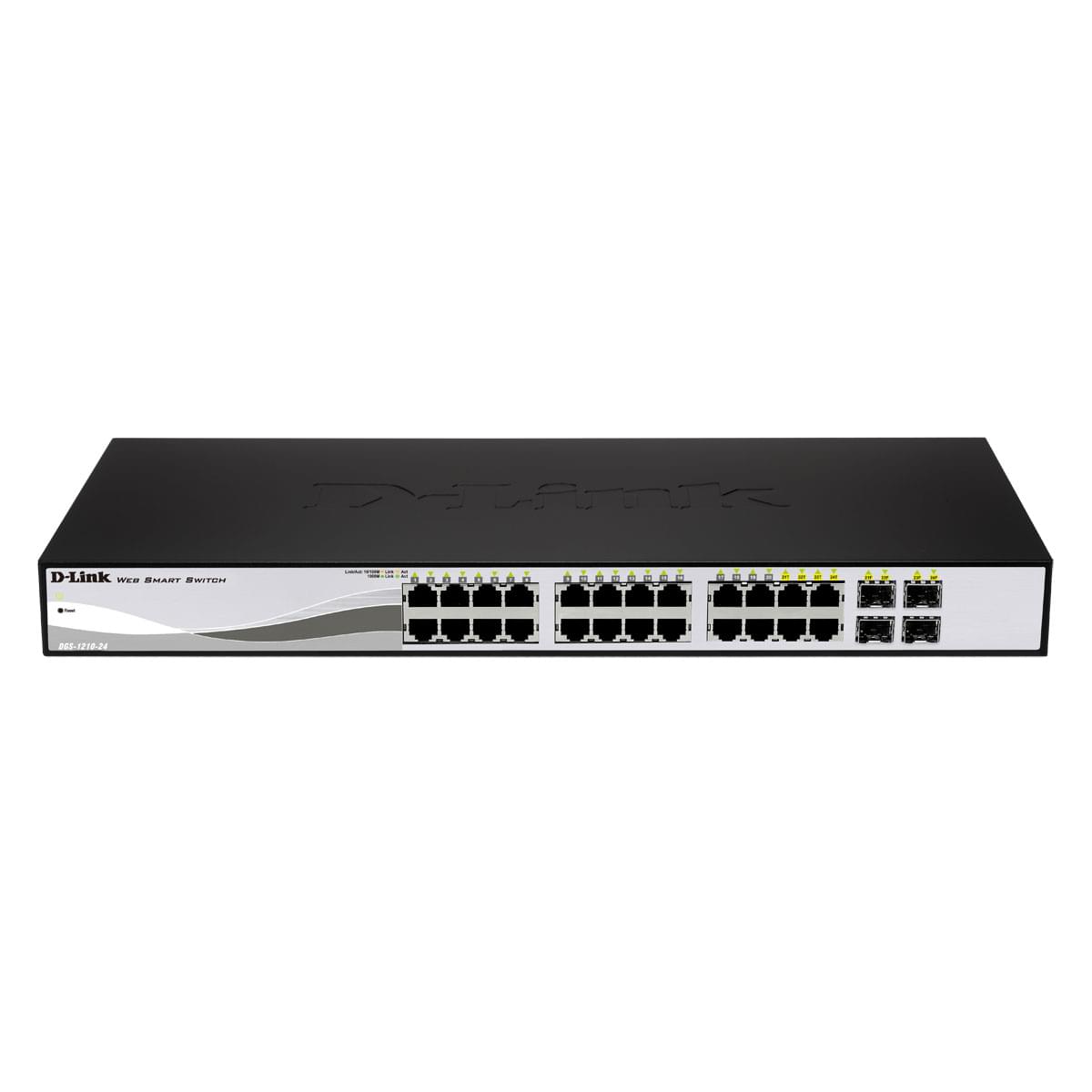 Switch D-Link 24 ports 10/100/1000 dont 4 Combo SFP -DGS-1210-24 - 0