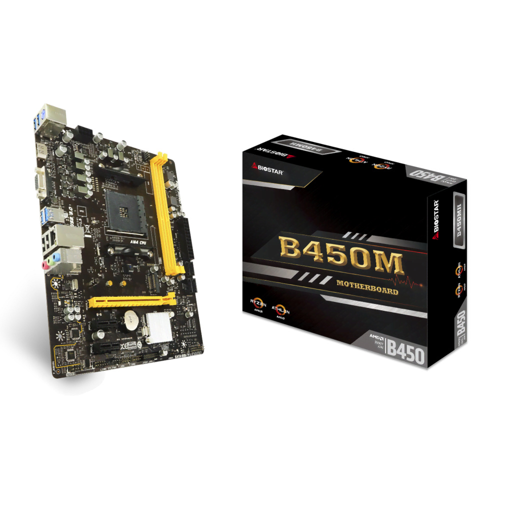 Biostar B450MH Micro-ATX  - Carte mère Biostar - Cybertek.fr - 0
