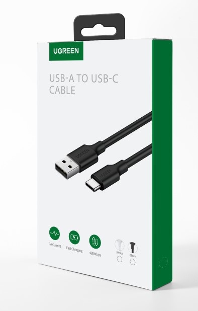 Câble USB 2.0 vers USB-C/1,5m/Noir - Connectique PC - Cybertek.fr - 1