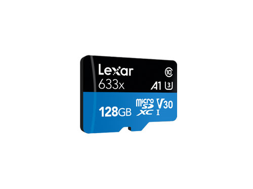 LEXAR Carte Micro-SDXC 128 Go 633x avec adaptateur / lecteur de