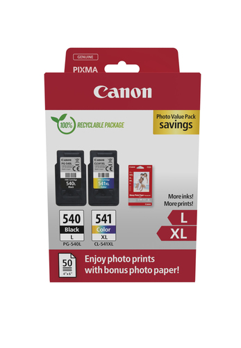 Canon Pack Cartouches Noire + Couleur - PG540L/CL541XL P