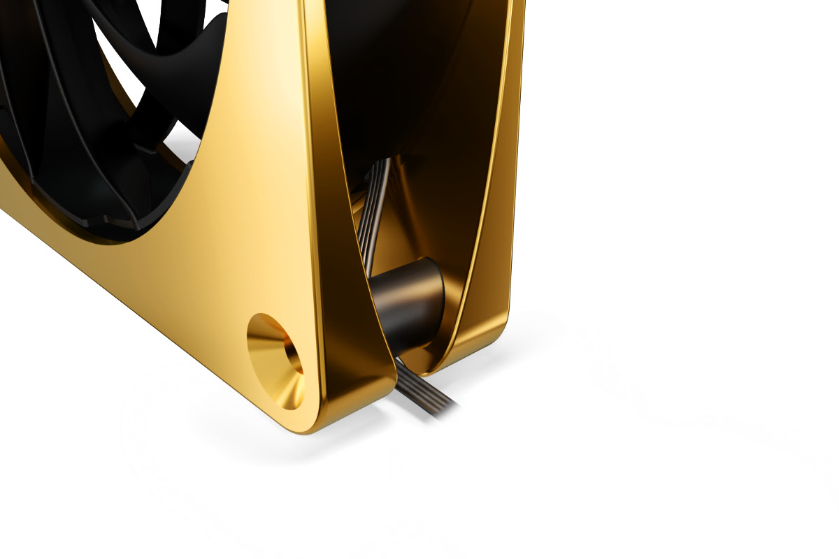 Ventilateur boîtier Alphacool Apex Stealth Metal 120mm - 2000rpm GOLD