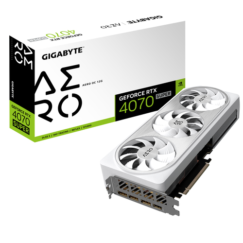 Gigabyte GeForce RTX 4070 SUPER AERO OC 12G - Carte graphique - 0