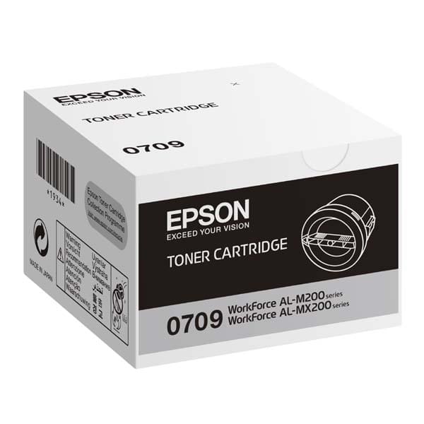 Toner 0709 Noir 2500p - C13S050709 pour imprimante Laser Epson - 0