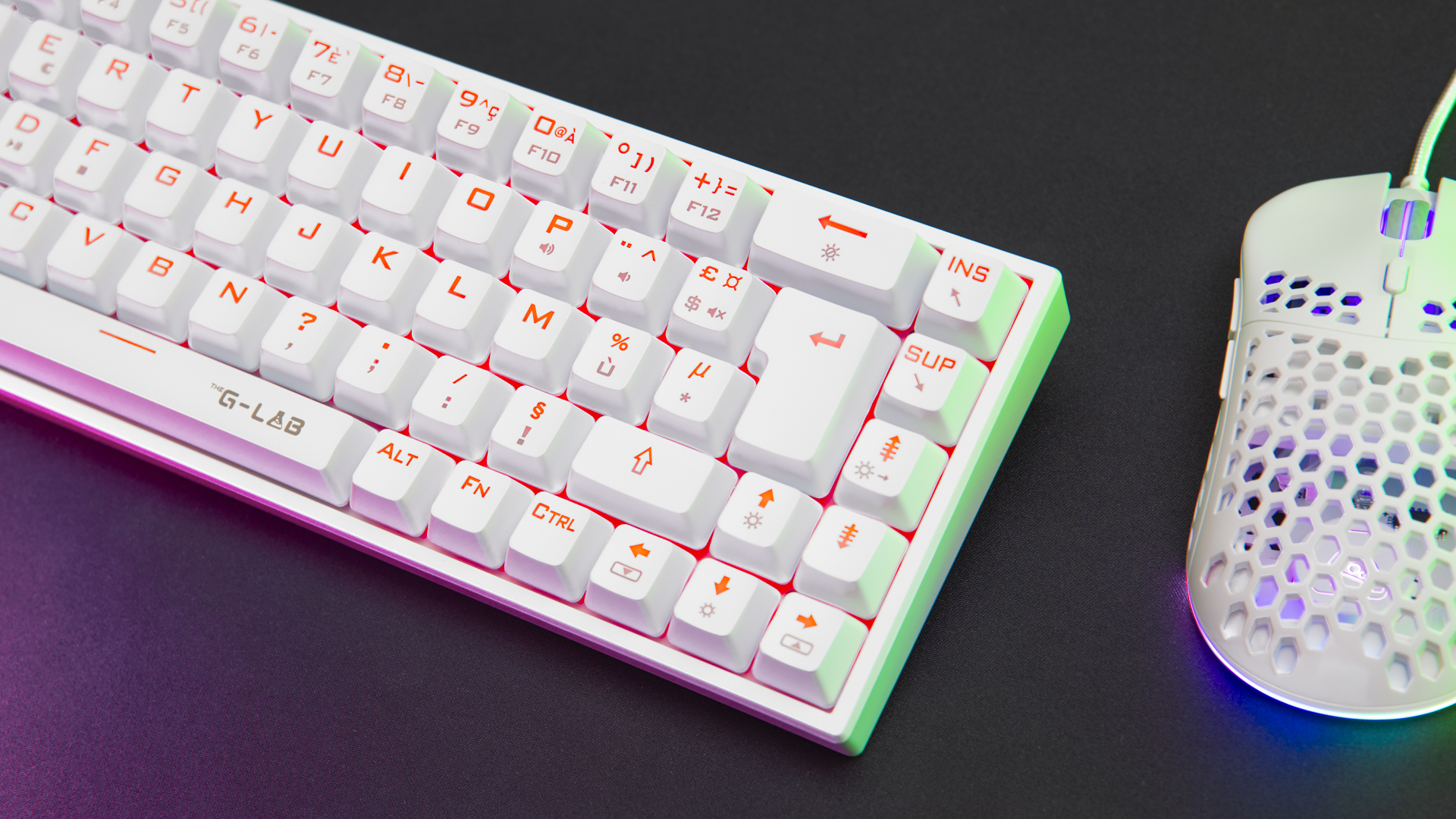 The G-LAB Keyz Titanium 65% RGB/Filaire/Blanc - Clavier PC - 3