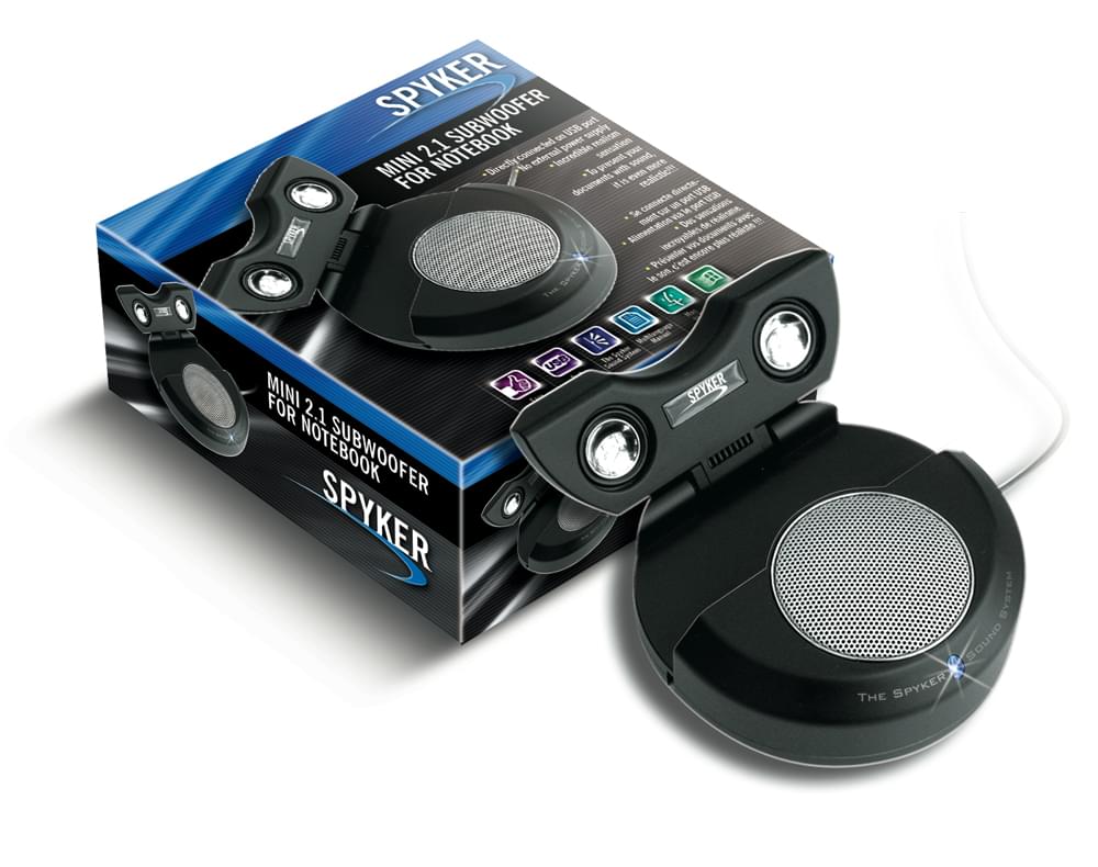 Spyker Subwoofer pour Ordi Portable SPY-SPW2.1Mini - Enceinte PC Spyker - 0