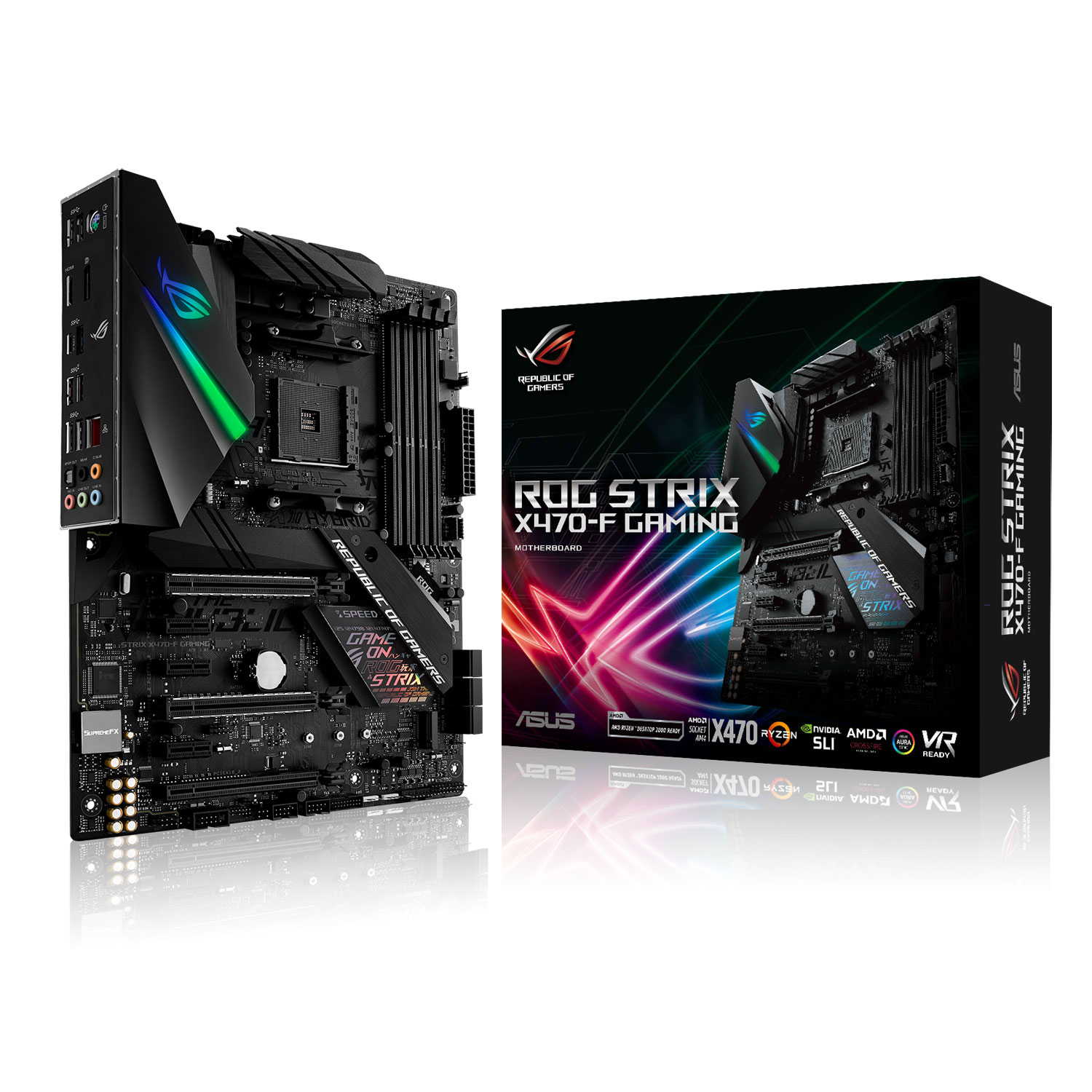 Asus ROG STRIX X470-F GAMING ATX  - Carte mère Asus - Cybertek.fr - 0