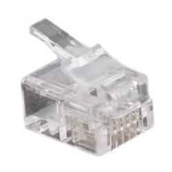 Connecteur RJ11 4/6 brins (sachet de 10)  - Connectique réseau - 0