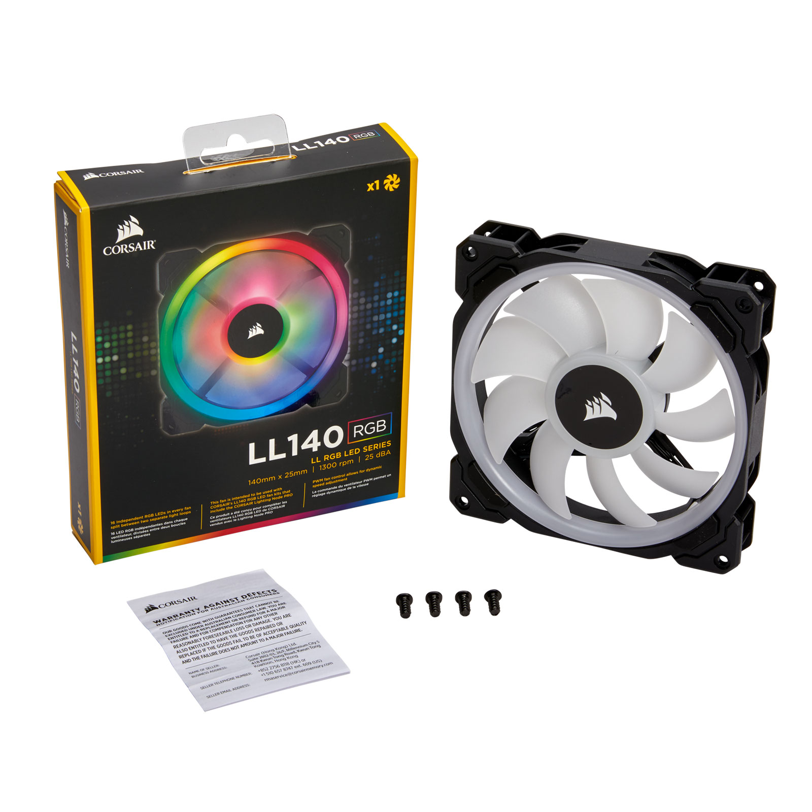 Corsair LL140 Dual Light Loop RGB 140mm - Ventilateur boîtier - 1