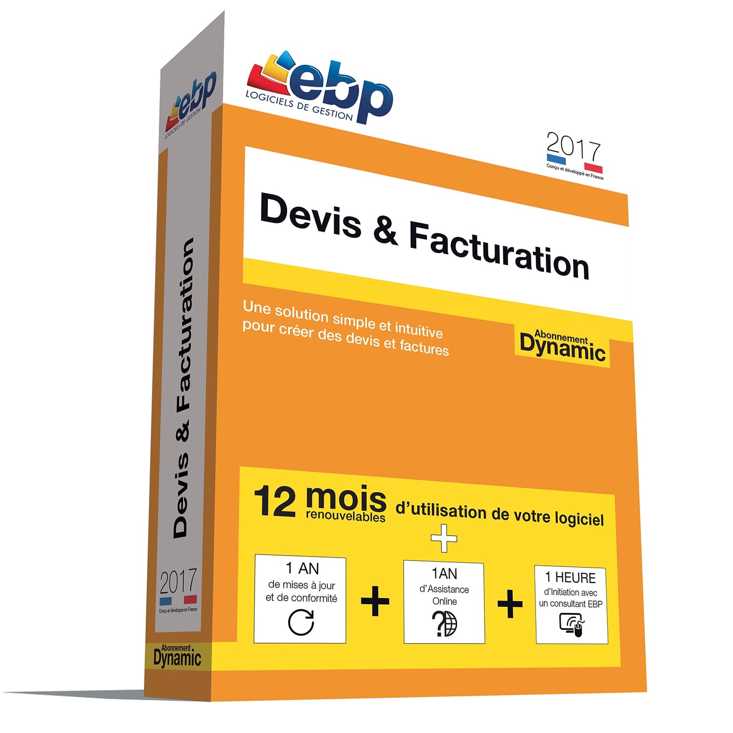 EBP Devis & Facturation DYNAMIC 12 mois 2017 + VIP - Logiciel application - 0