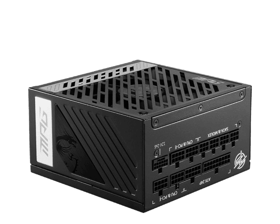 Deepcool CG530 4F Noir+MPG A1000GS PCIE5+WaterForce X 240 Noir - Boîtier PC - 9