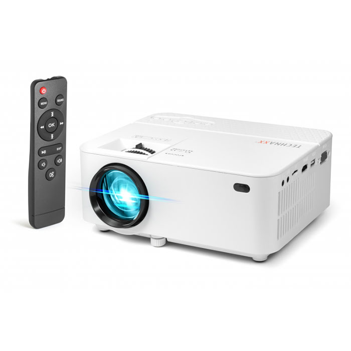 Vidéoprojecteur TECHNAXX Mini LED Beamer TX-113 - LED/1800 lumens/2000:1 