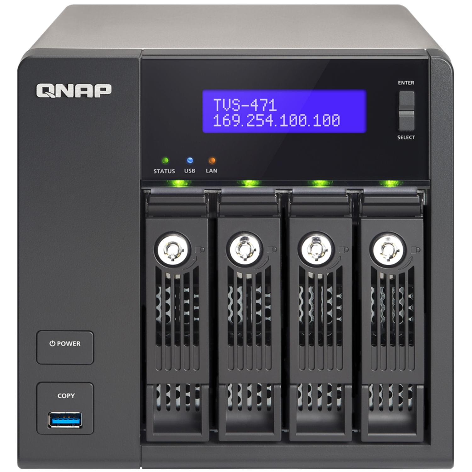 Qnap TVS-471-i3-4G - 4HDD - Serveur NAS Qnap - Cybertek.fr - 0