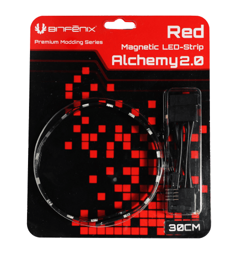 BitFenix Alchemy 2.0 Magnetic LED- 30cm - Rouge - Accessoire boîtier - 0