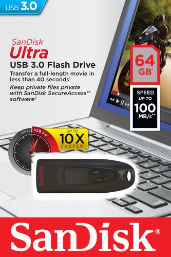 Sandisk Ultra USB 3.0 64GB - Clé USB Sandisk - Cybertek.fr - 8