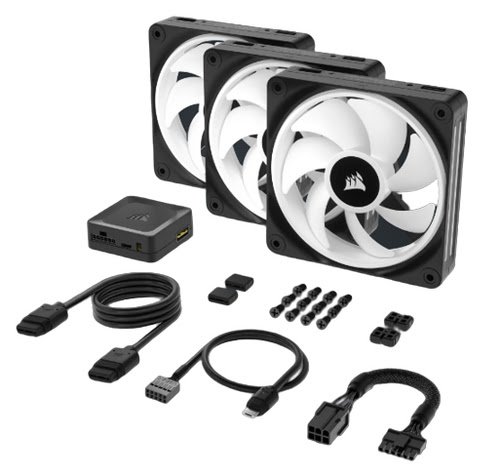 Corsair iCUE LINK QX120 RGB Starter Kit Noir - Ventilateur boîtier - 6