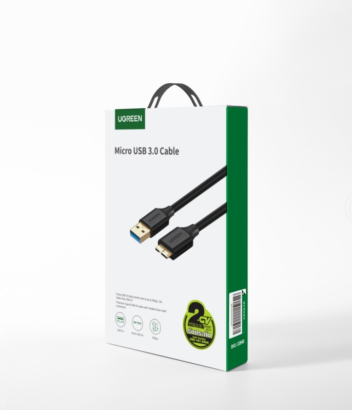 Câble USB-A vers Micro USB-B/1m/Noir - Connectique PC - 1